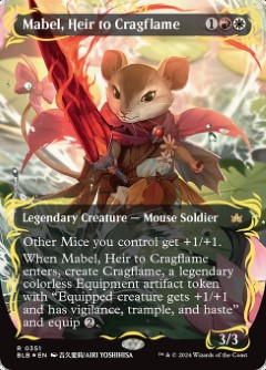 Mabel, Heir to Cragflame Bloomburrow Bordless Anime